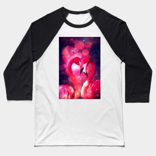 Flamboyant flamingos of the galaxy Baseball T-Shirt